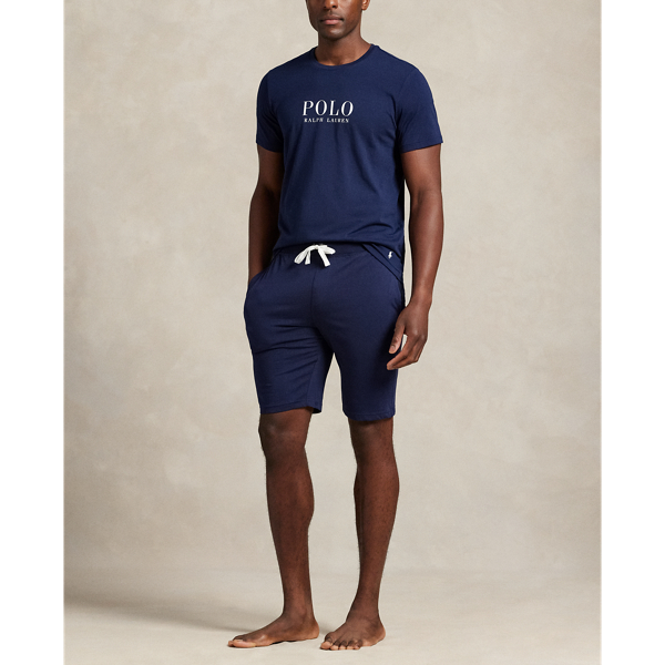 Crafted with soft cotton jersey, these sleep shorts are designed with an elasticated drawstring waist for comfort.