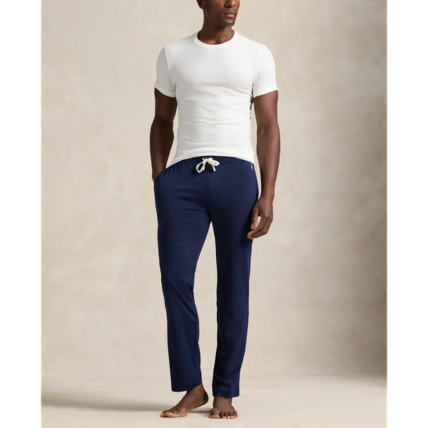 Crafted with soft cotton jersey, these pyjama trousers are designed with an elasticated drawstring waist for comfort.