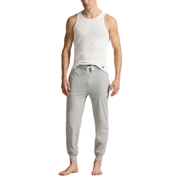 Crafted with soft cotton jersey, these sleep joggers are designed with an elasticated drawstring waist for comfort.