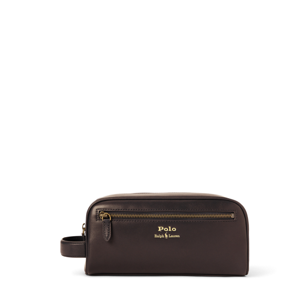 Trousse de voyage en cuir - Polo Ralph Lauren - Modalova