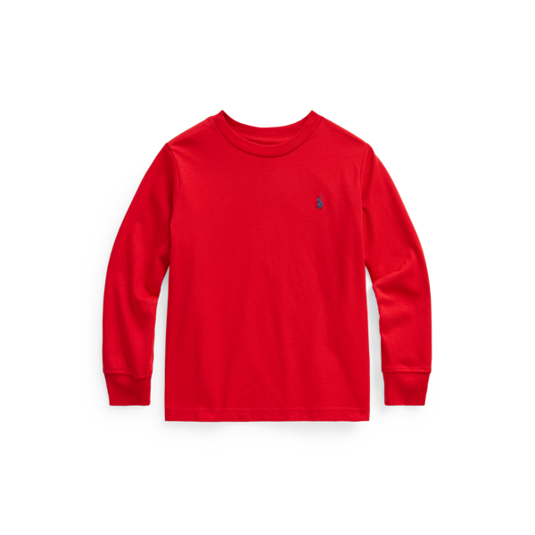 Polo Ralph Lauren Toddler And Little Boys Jersey Long-sleeve T-shirt In Rl 2000 Red