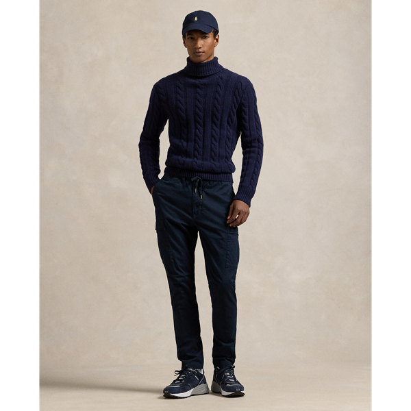 Polo Ralph Lauren Stretch Slim Fit Chino Cargo Pant In Aviator Navy