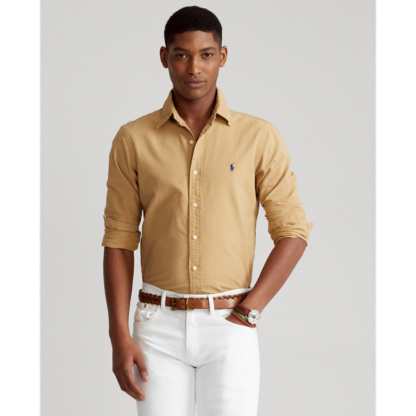 Slim Fit Garment-Dyed Oxford Shirt