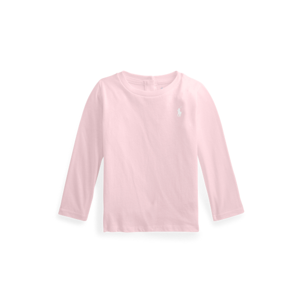 Maglietta a Maniche Lunghe in Cotone Ralph Lauren