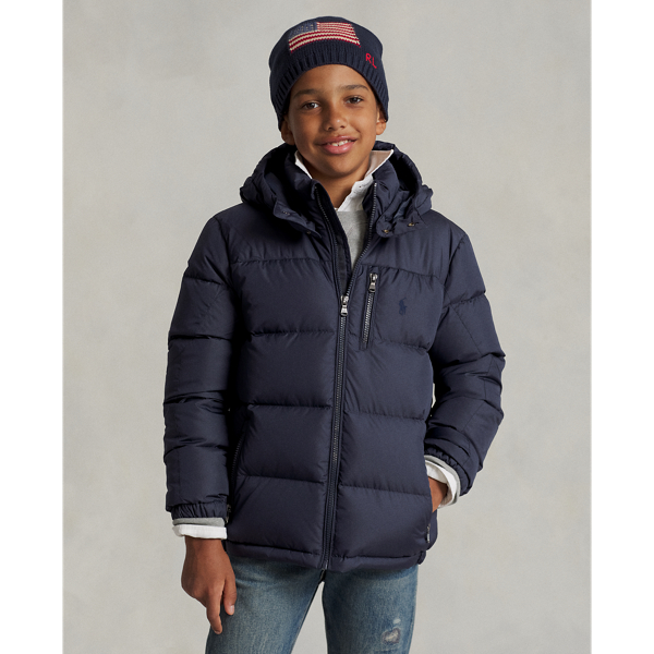 Polo Ralph Lauren Water-repellent Down Jacket In Collection Navy