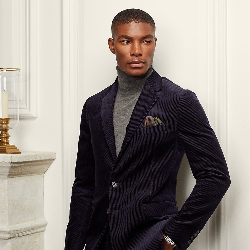 Ralph Lauren Purple Label Hadley Hand-tailored Corduroy Jacket In