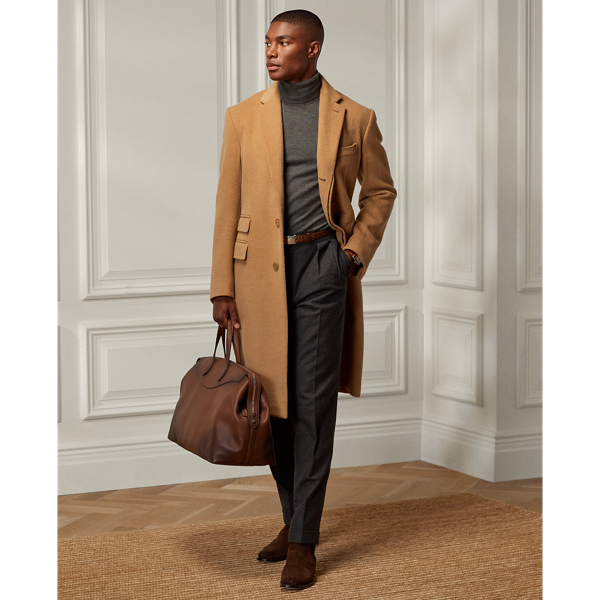 Polo Ralph Lauren Kent Handmade Camel-hair Topcoat