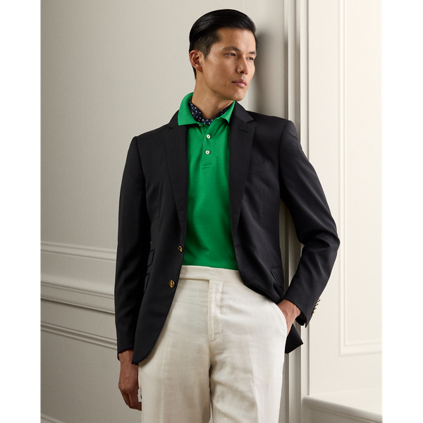 Polo Ralph Lauren Gregory Wool Serge Blazer In Black ModeSens