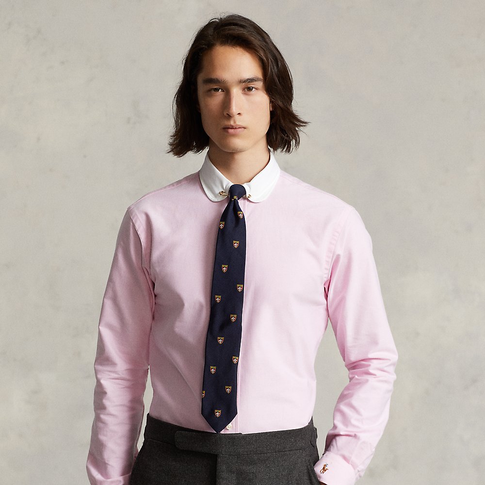 Ralph Lauren Custom Fit Oxford Shirt In New Rose