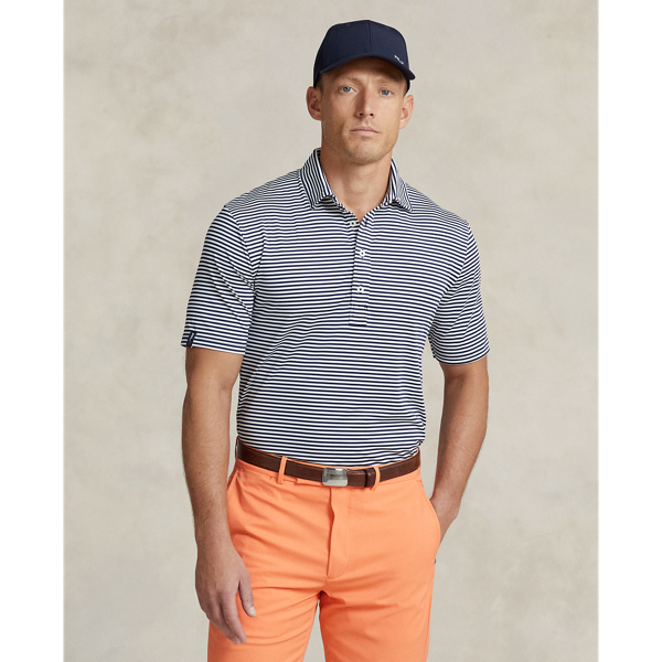 Rlx Golf Classic Fit Performance Polo Shirt In Refined Navy/white