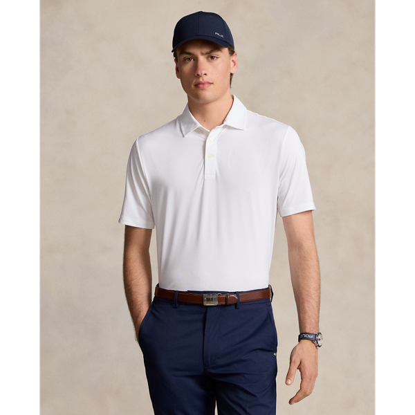 Rlx Golf Classic Fit Performance Polo Shirt In Ceramic White