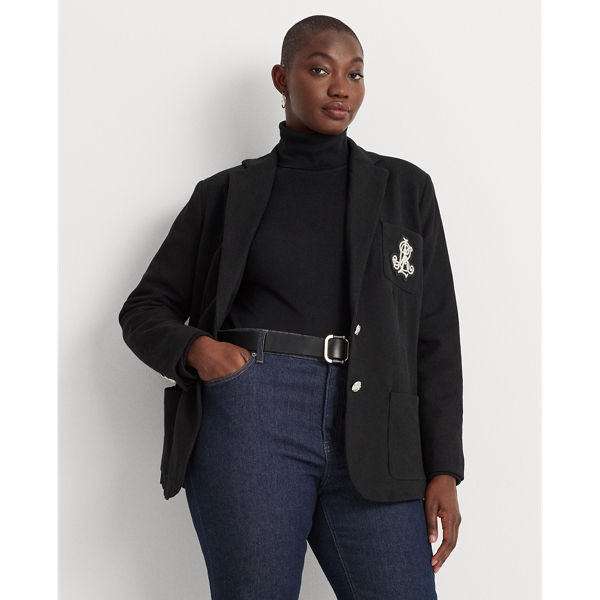 Lauren Woman Bullion Jacquard Blazer In Polo Black