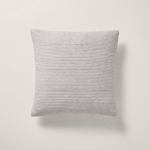 Ralph Lauren Camila Stripe Throw Pillow In Off White/gray