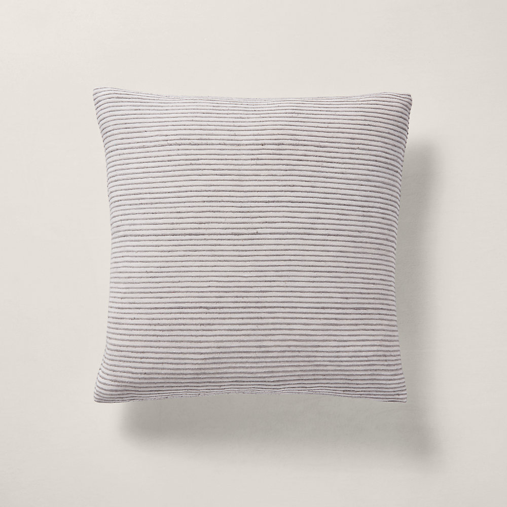 Ralph Lauren Camila Stripe Throw Pillow In Off White/gray