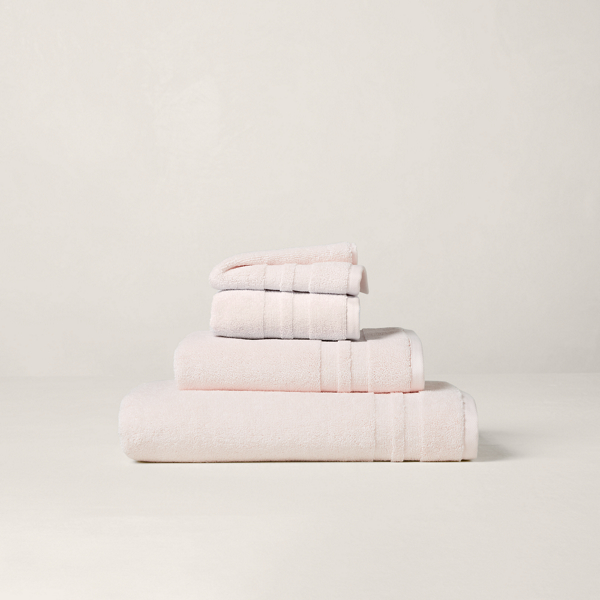 Polo Ralph Lauren Payton Bath Towels & Mat In Camelia Pink