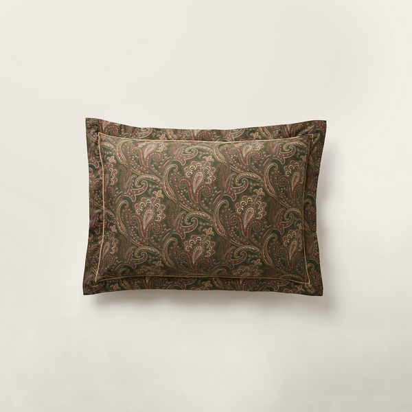 Polo Ralph Lauren Heritage Paisley Sham In Soft Sage Multi