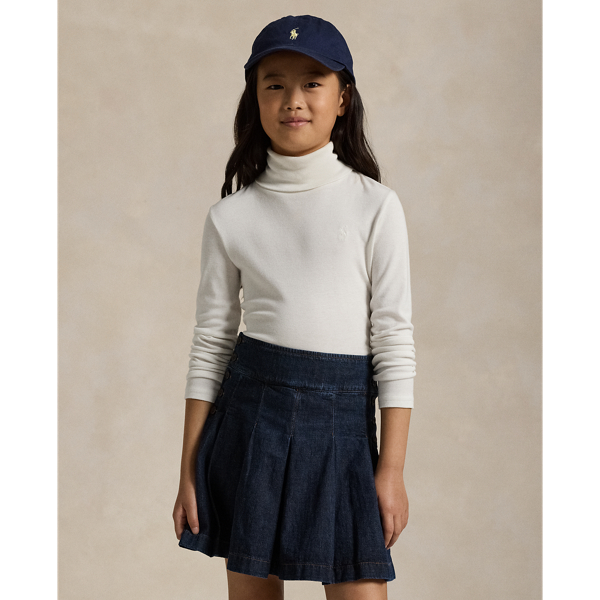 Polo Ralph Lauren Kids Ribbed Cotton blend Turtleneck In Nevis ModeSens