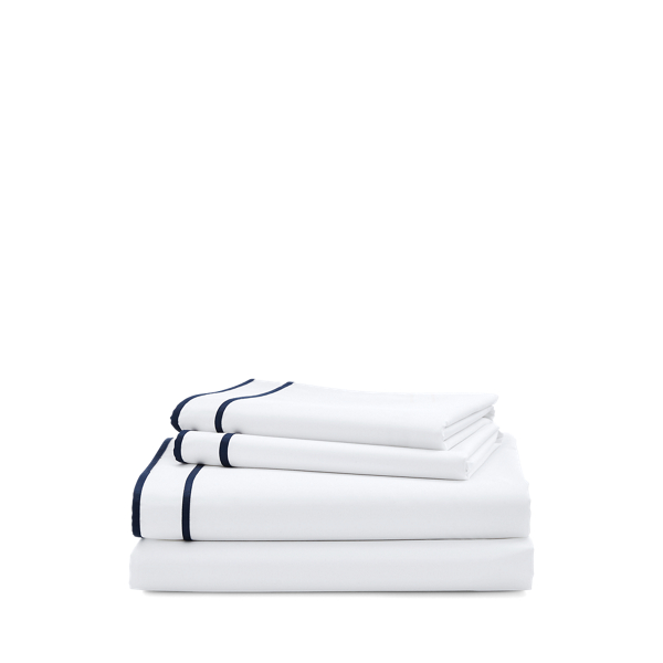 Polo Ralph Lauren Spencer Border Sheet Set In Navy