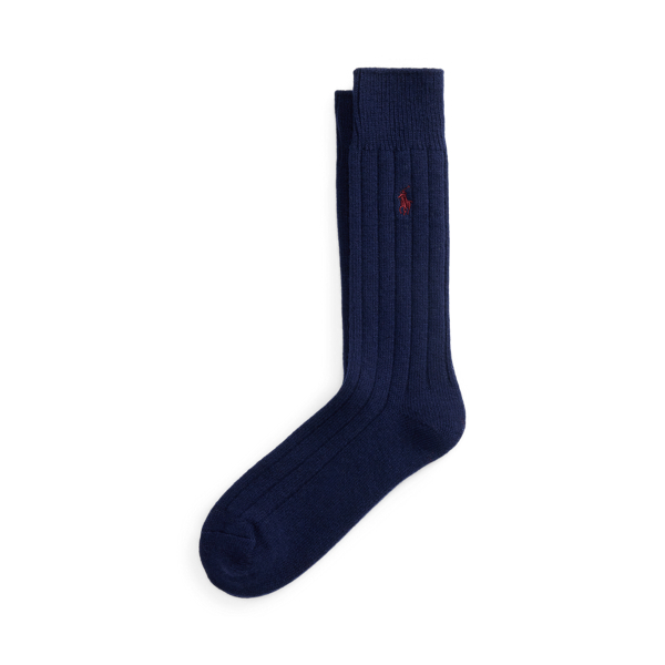 Rib-knit Wool-Blend Boot Socks