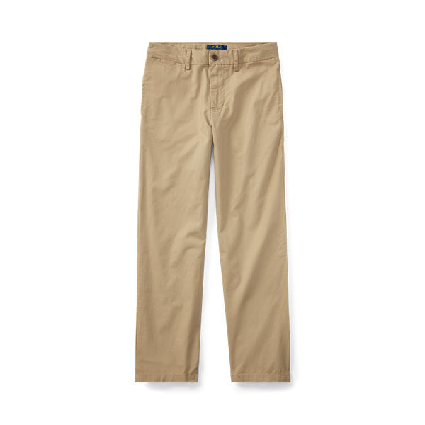 Polo Ralph Lauren Big Boys Straight Fit Stretch Twill Pant In Classic Khaki