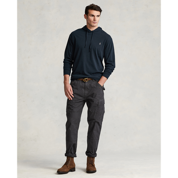 Polo Ralph Lauren Classic Fit Canvas Cargo Pant In Pebble Black