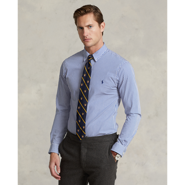 Chemise rayée cintrée popeline stretch - Polo Ralph Lauren - Modalova