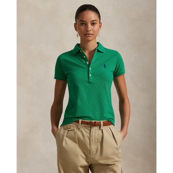 Polo Ralph Lauren Slim Fit Stretch Polo Shirt In Billiard