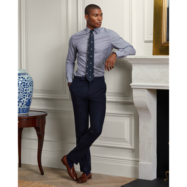 Polo Ralph Lauren Gregory Wool Flannel Suit Trouser In Navy