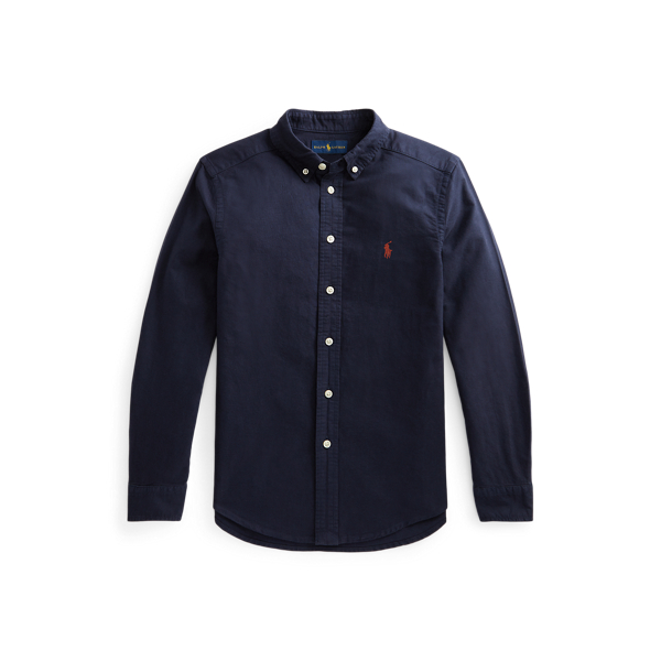 Polo Ralph Lauren Garment-dyed Cotton Oxford Shirt In Rl Navy