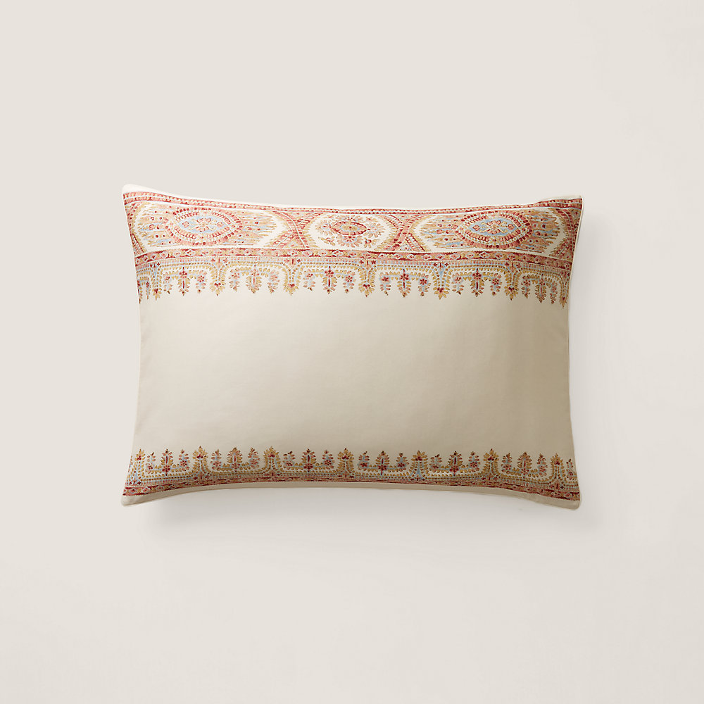 Ralph Lauren Camile Paisley Sham In Faded Coral And Chambray