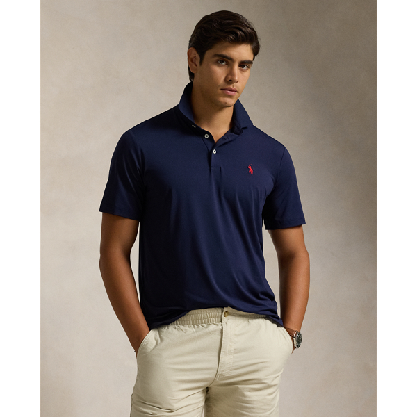 Ralph Lauren Classic Fit Performance Polo Shirt In Refined Navy