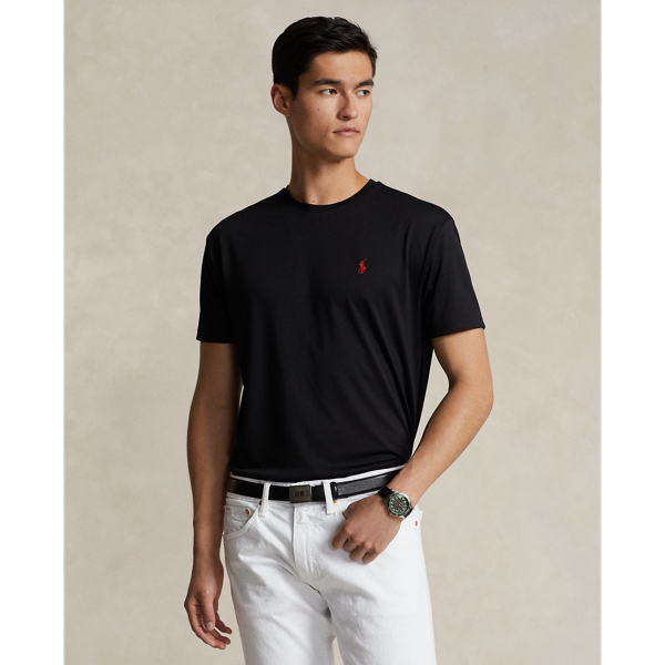 Polo Ralph Lauren Classic Fit Performance Jersey T-shirt In Polo Black