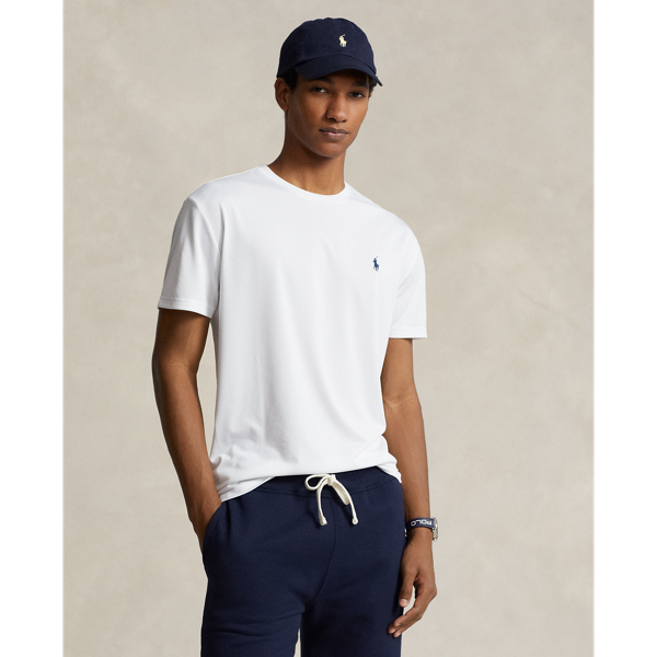 Polo Ralph Lauren Classic Fit Performance Jersey T-shirt In Pure White