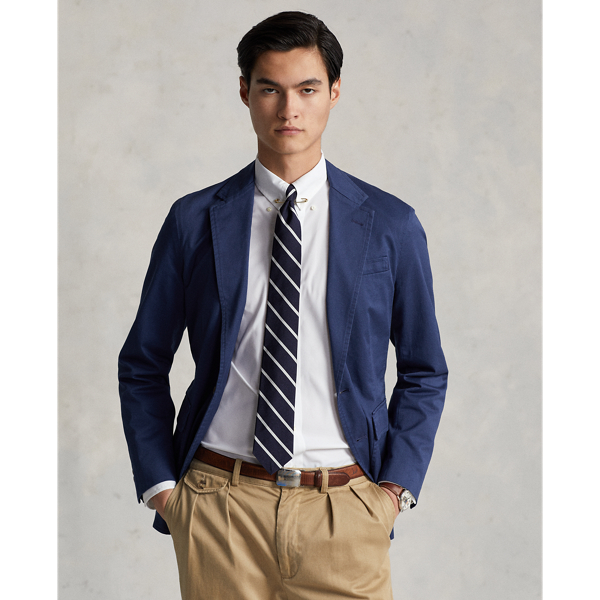 Polo Ralph Lauren Polo Unconstructed Chino Suit Jacket In Light Blue