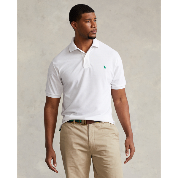 Polo Ralph Lauren Embroidered Logo Short-sleeve Polo Shirt In White