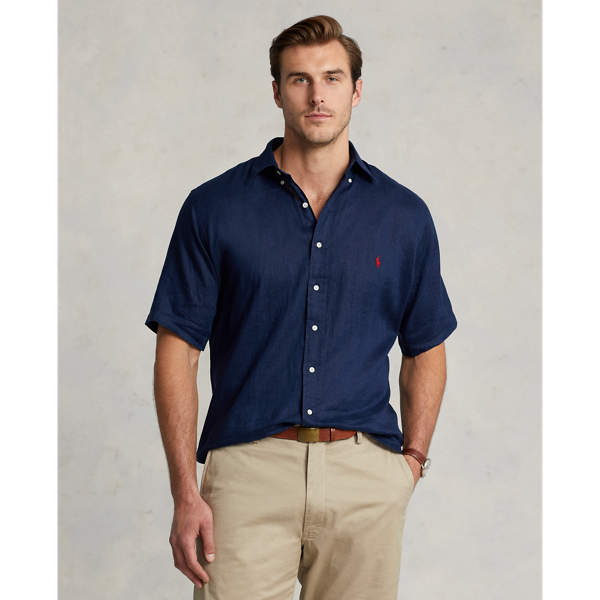 Polo Ralph Lauren Embroidered Logo Button-down Shirt In Newport Navy
