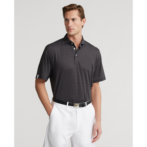 Rlx Golf Classic Fit Dot Performance Polo Shirt In Preppy Dot Black