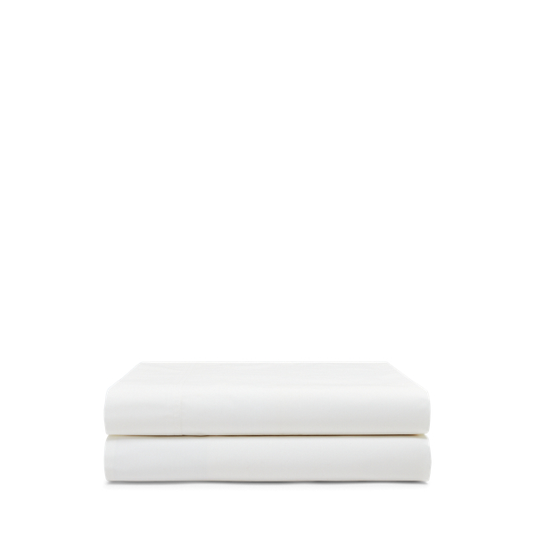 Shop Ralph Lauren Sloane Cotton Percale Sheet Set In White