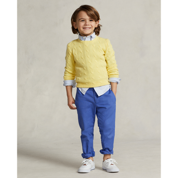 Polo Ralph Lauren Kids' Straight Fit Flex Abrasion Twill Pant In Liberty Blue