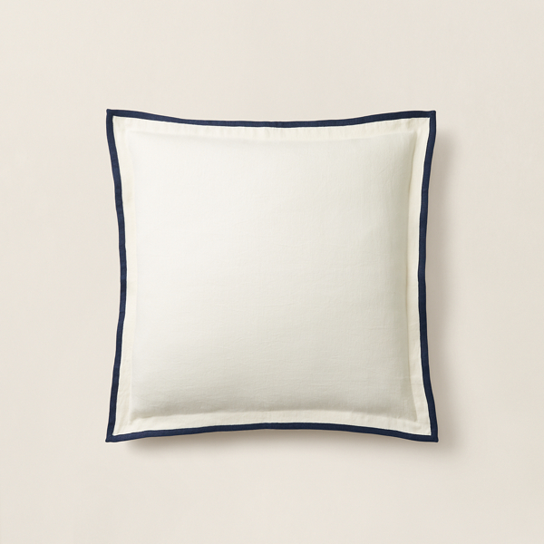 Shop Ralph Lauren Branford Euro Sham In Cream