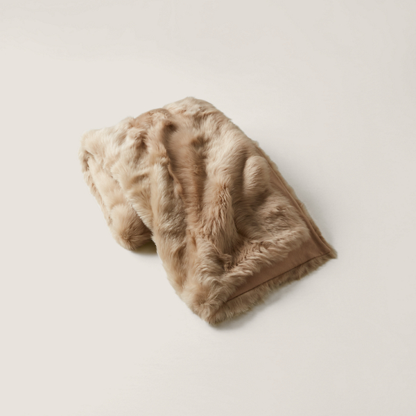 Polo Ralph Lauren Brighton Throw Blanket In Fawn