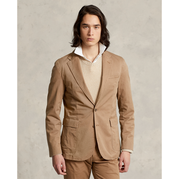 Polo Ralph Lauren Polo Unconstructed Chino Suit Jacket In Caramel