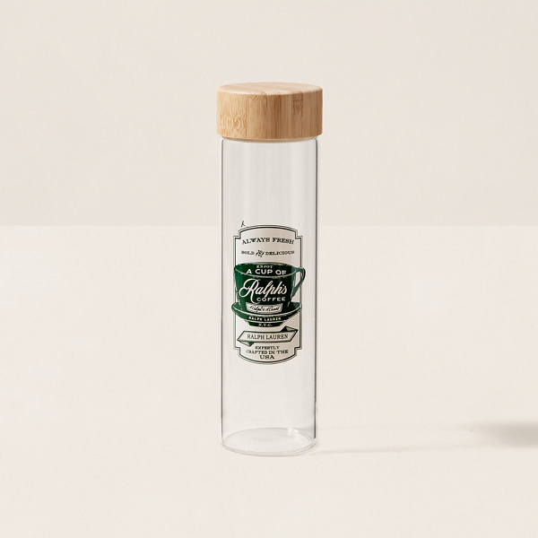 Shop Ralph Lauren Ralph's Coffee Water Bottle In White/green