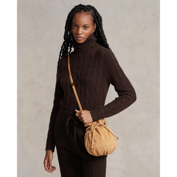 Polo Ralph Lauren The Suede Pony Pouch In Amber | ModeSens