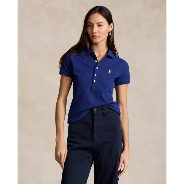 Polo Ralph Lauren Slim Fit Stretch Polo Shirt In Fall Royal