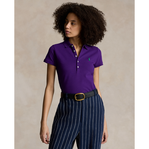 Polo Ralph Lauren Slim Fit Stretch Polo Shirt In Chalet Purple