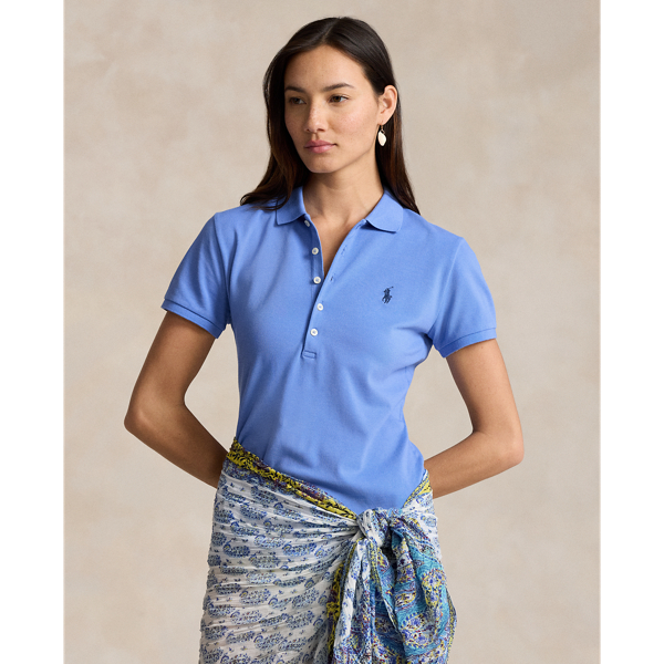 Polo Ralph Lauren Slim Fit Stretch Polo Shirt In Harbor Island Blue