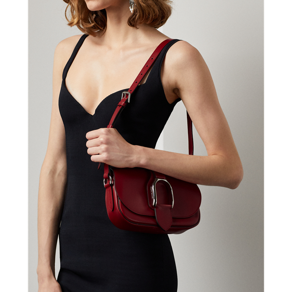 Ralph Lauren Collection Welington Flap Leather Shoulder Bag