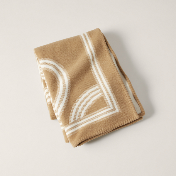 Ralph Lauren Berken Throw Blanket In Camel