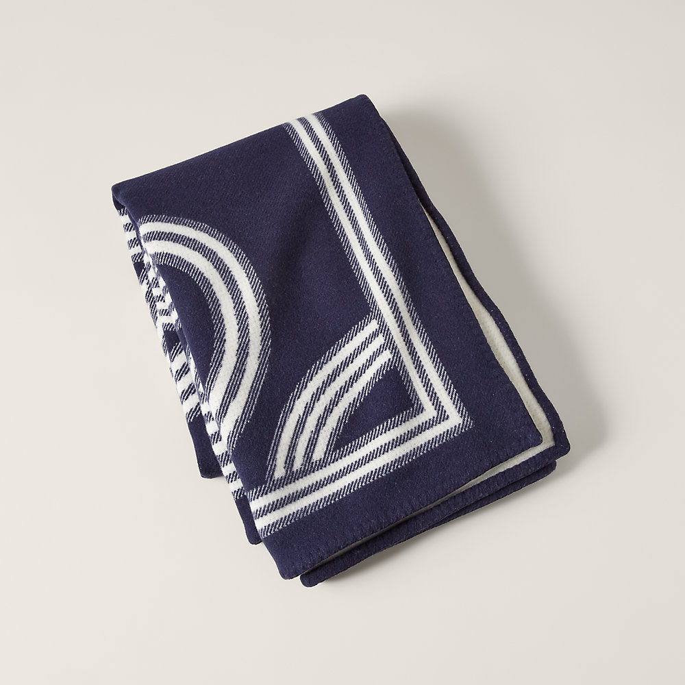 Ralph Lauren Berken Throw Blanket In Navy